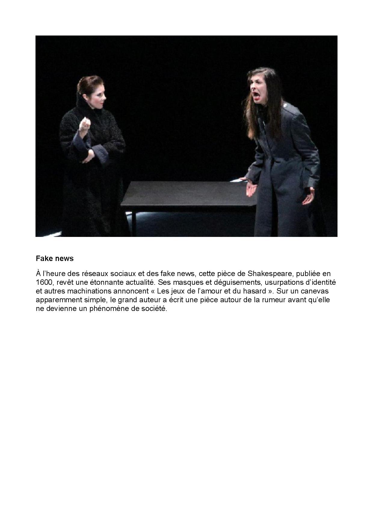 Beaucoup de bruit pour rien, le nouveau spectacle de la Compagnie Viva s'offre un bel article po