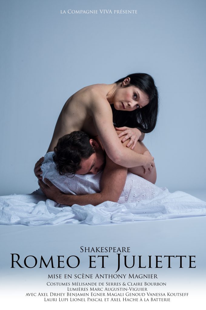 Affiche de Roméo et Juliette de Shakespeare, mise en scène Anthony Magnier, Compagnie Viva