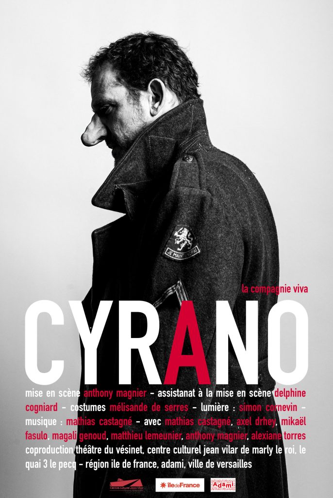 Affiche de Cyrano d'Edmond Rostand, mise en scène Anthony Magnier, Compagnie Viva